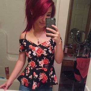 Off the Shoulder Peplum Top